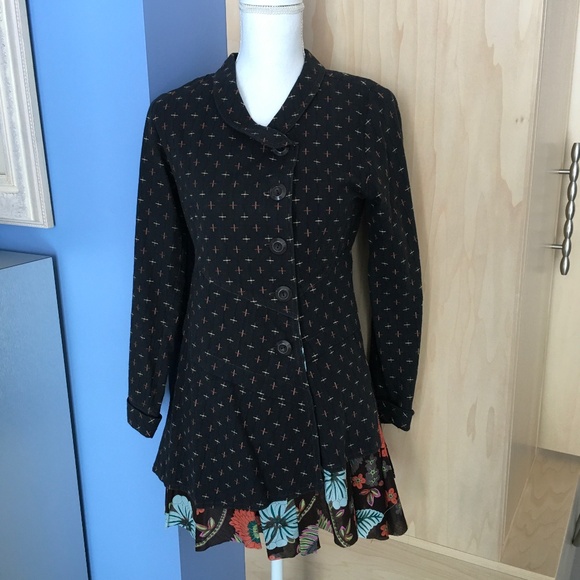 Neesh by D.A.R. Mixed Fabric Jacket - Size S - Picture 1 of 10